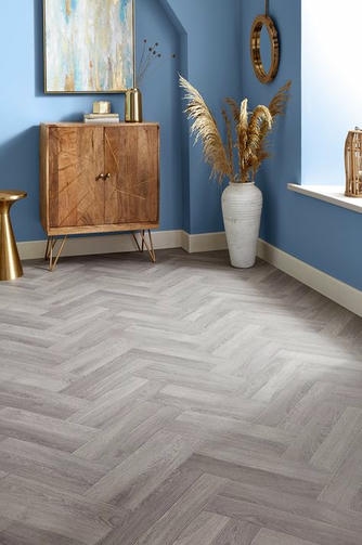 Herringbone Flooring Livingroom